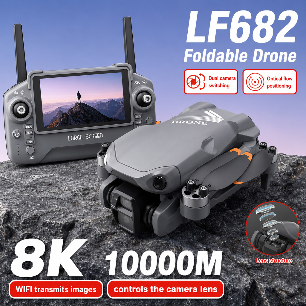 Aerial Photo LF682 Drone 8K HD - Drone Gimbal Mount review and price