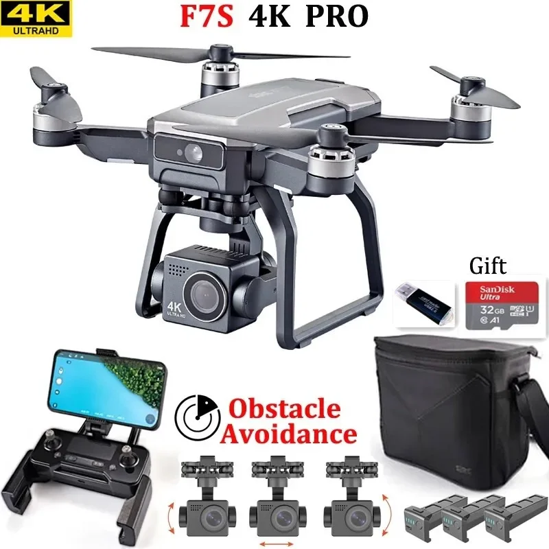 SJRC F7s 4K PRO Drone 4K obsca - Drone Gimbal 3 Axis review and price
